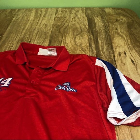 NASCAR Tony Stewart #14 Old Spice Embroidered Polo Shirt Winners Circle SPOT - Picture 3 of 11